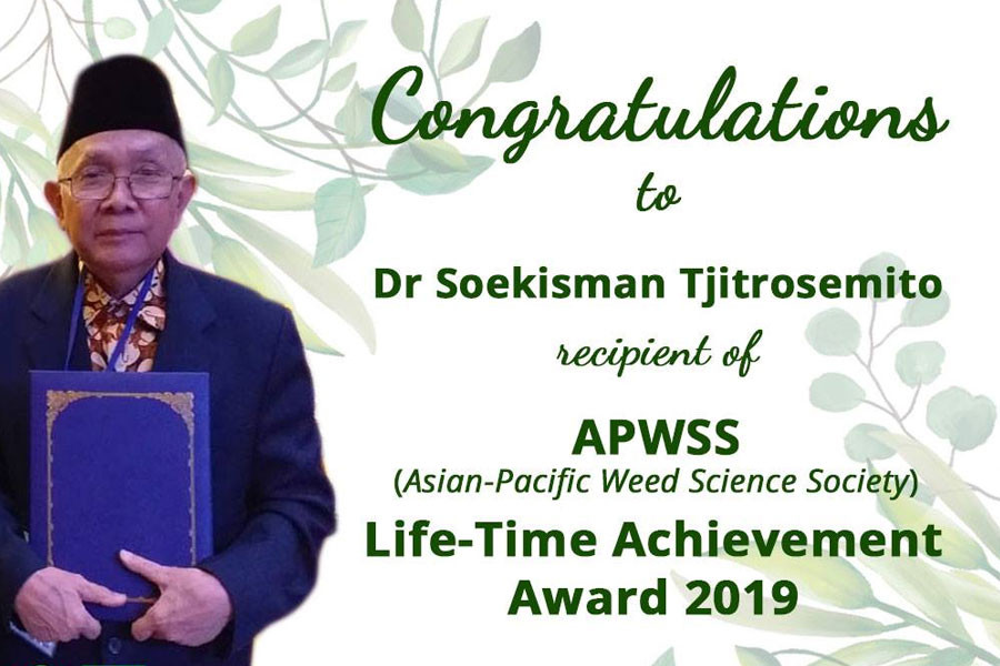 BIOTROP's Scientist Receives APWSS Lifetime Achievement Award 2019