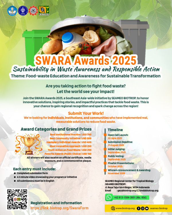 [OPEN CALL!] Sustainability in Waste Awareness and Responsible Action Awards 2025