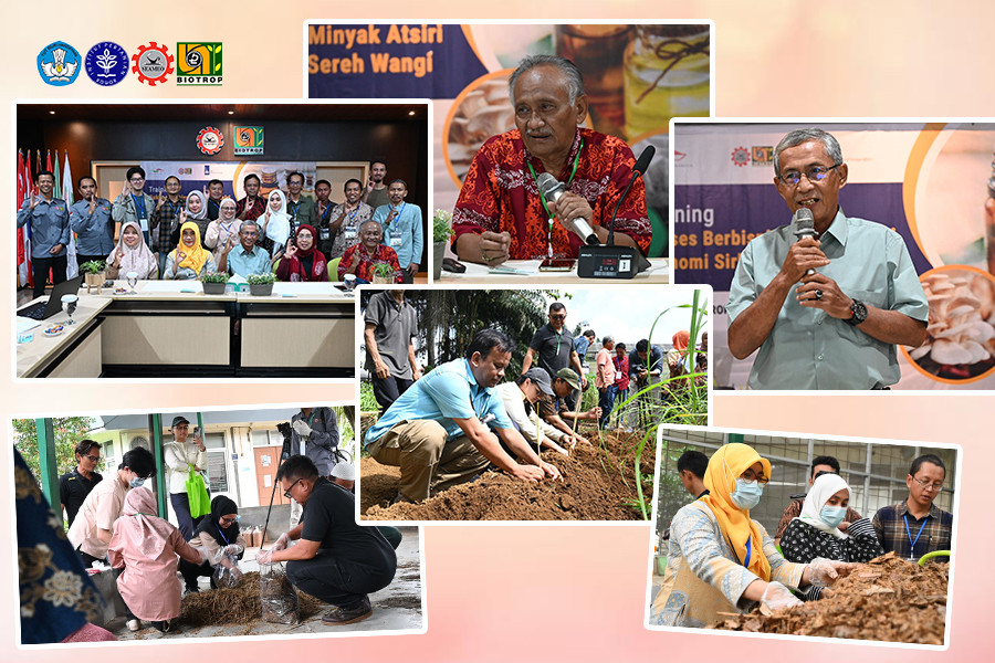 Promoting Zero Waste Circular Economy, SEAMEO BIOTROP and Essential Oil Council Conduct Citronella Circular Economy Essential Oil Business Success Training