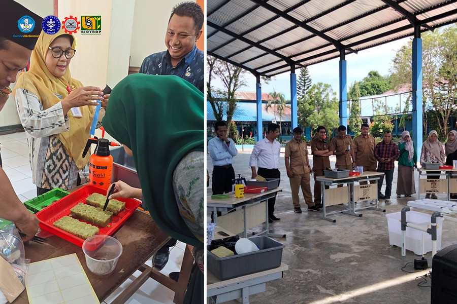 SEAMEO BIOTROP Organizes Smart Urban Farming Training for Educational Communities in Central Java and East Kalimantan