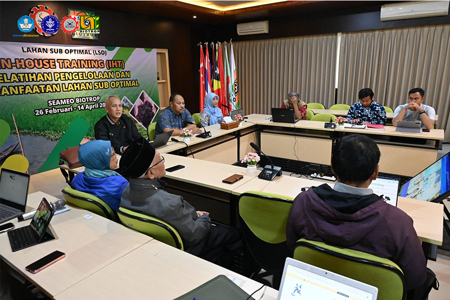 SEAMEO BIOTROP Strengthens Internal Capacity through In-House Training on Sub-Optimal Land Management